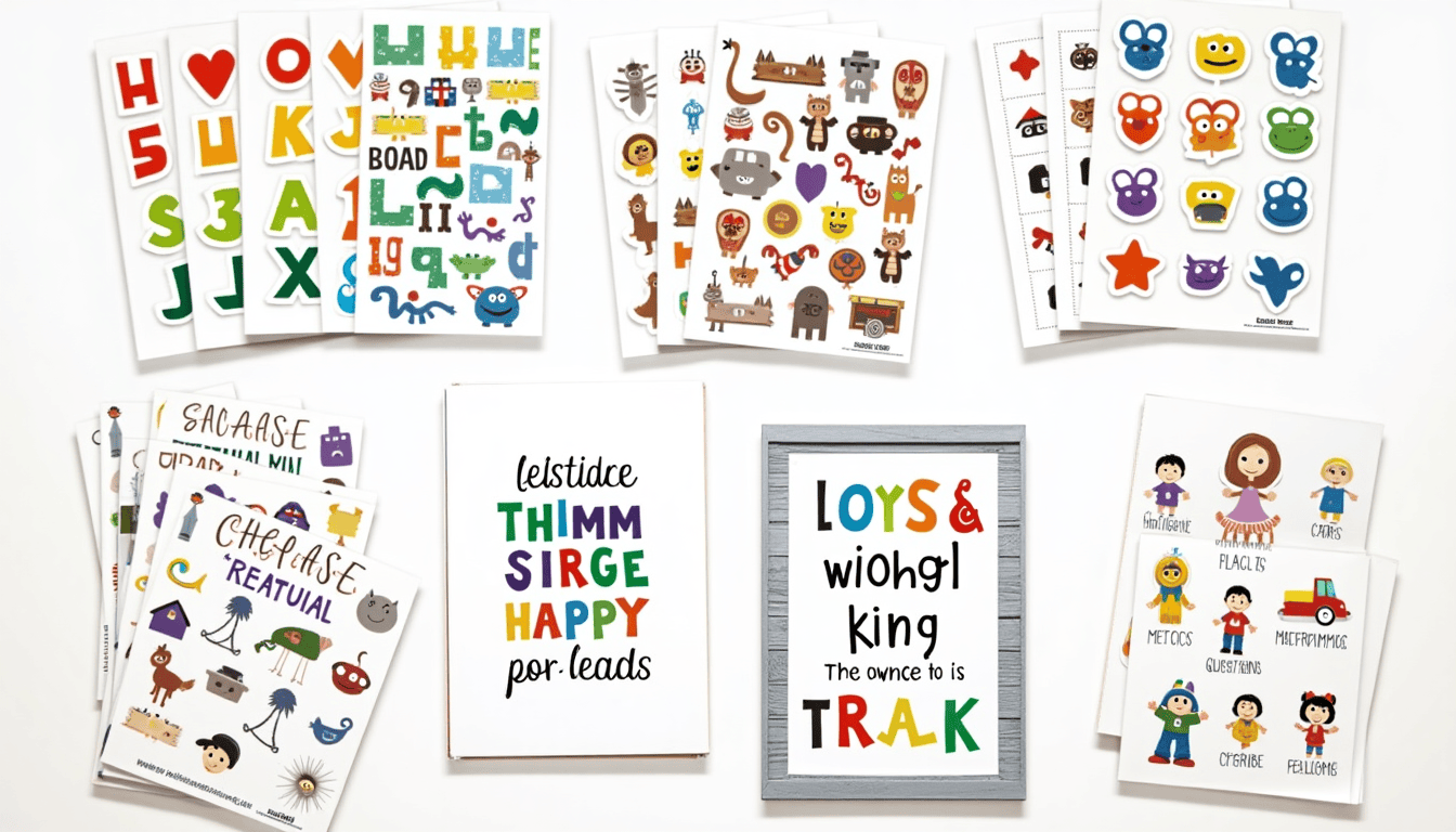 Printable stickers and posters