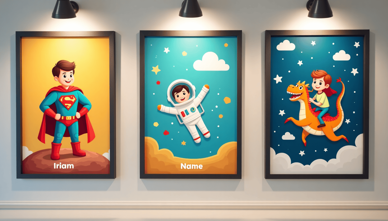 Personalized kids posters